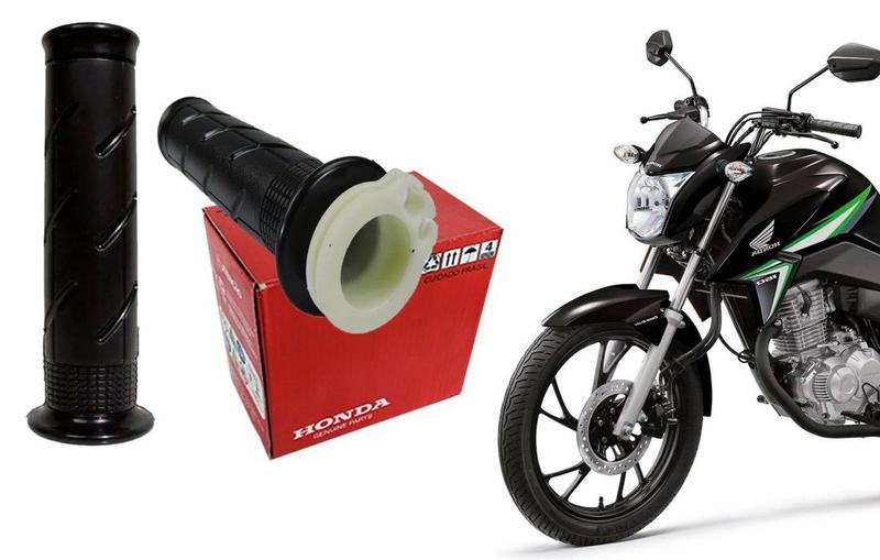 Imagem de Par Manoplas Com Roldana Original Honda Cg Titan Fan Start 160 De 2015 Ate 2021