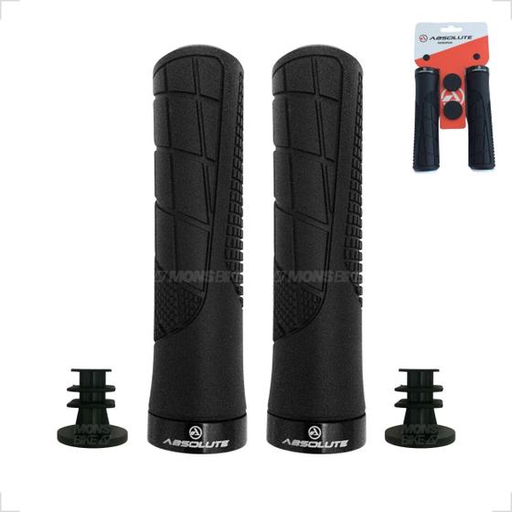 Par Manoplas Punho Bike Mtb Absolute Com Travas Bicicleta Menor preço em Par Manoplas Punho Bike Mtb Absolute Com Travas Bicicleta