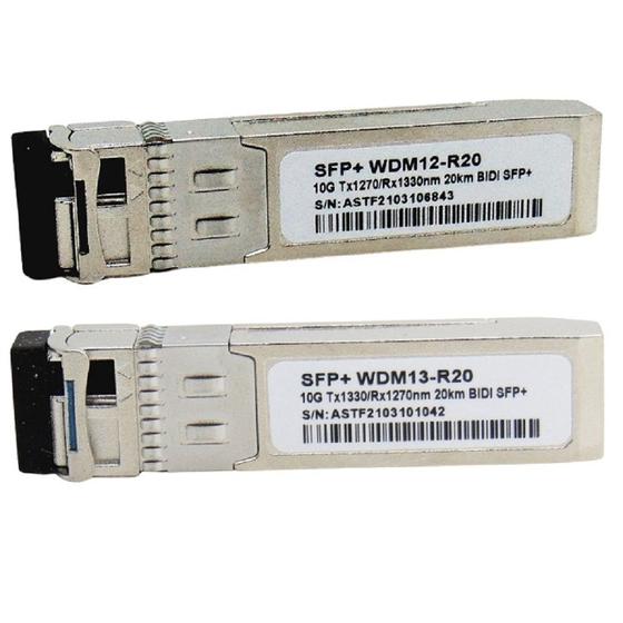 Imagem de Par Módulo Gbic 10gb 20km Lc Ddm 1270/1330nm Sfp+ 10g