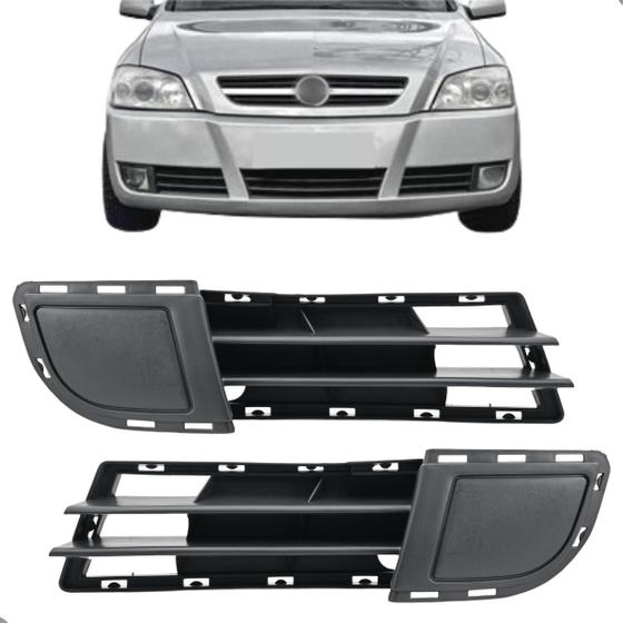 Imagem de Par Moldura Grade Farol De Milha Astra 2003 04 05 06 07 A 2011 S/furo