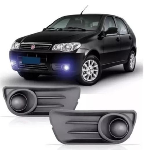 Imagem de Par Moldura Grade Farol Milha Palio 2008 10 11 A 2016 Cinza