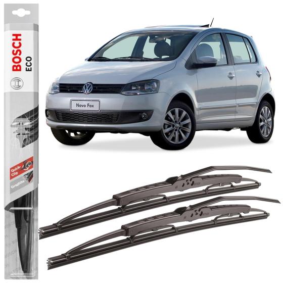 Par Palheta Limpador De Parabrisa Bosch ECO Fox 2003 A 2012 Menor preço em Par Palheta Limpador De Parabrisa Bosch ECO Fox 2003 A 2012