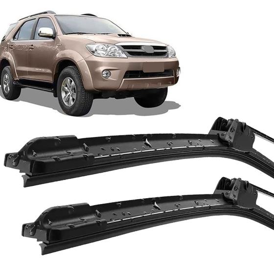 Imagem de Par Palheta Limpador ParaBrisa Hilux SW4 2005 2006 2007 2008 2009 2010 2011 2012 2013 2014 2015 Silicone