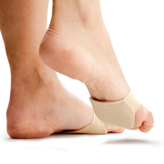 Imagem de Par Palmilha Almofada Plantar Gel Com Tecido Protetor Tam: P