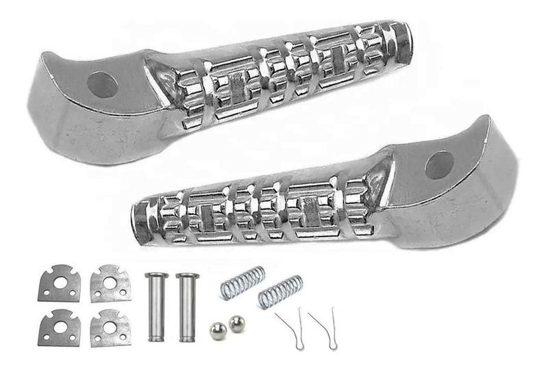 Imagem de Par Pedaleira Traseira Fazer 250 2009 À 2019 Garupa Alumínio