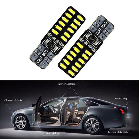 Imagem de Par Pingo T10 24 Leds Canbus Canceller Lanterna Farolete