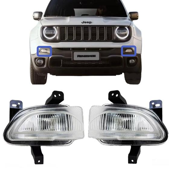 Imagem de Par Pisca Seta Lanterna Dianteiro Jeep Renegade 2015 2016 2017 2018 2019 2020 2021 2022 