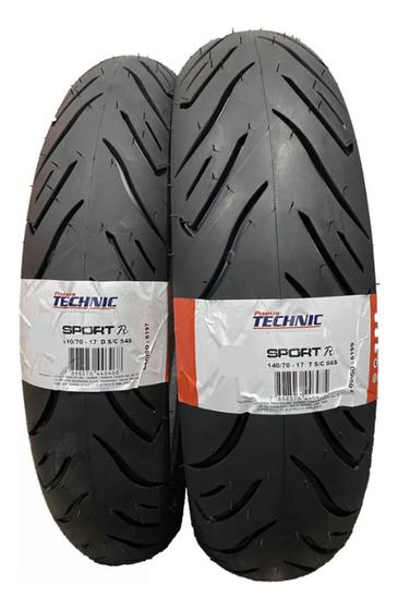 Imagem de Par Pneu 110/70-17 + 140/70-17 Sport R Technic Fazer Mt Cb