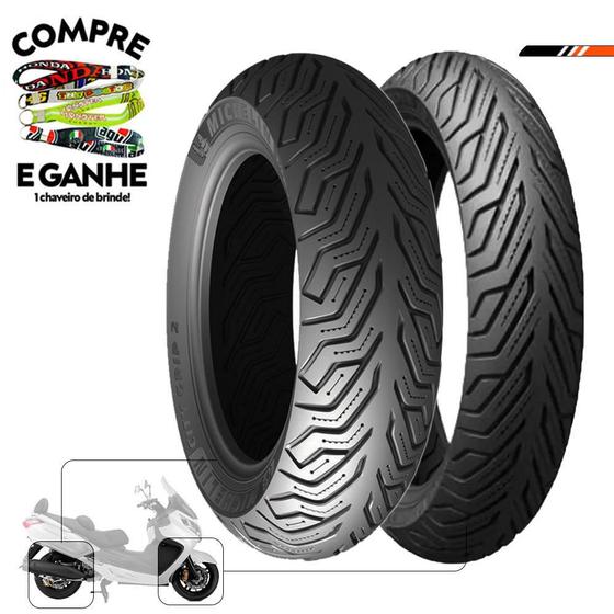 Imagem de Par Pneu Maxsym 400 120-70-15 + 150-70-14 Michelin