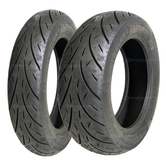 Par Pneu Moto 130/90B16 + 180/70B16 Cruisetec Metzeler Pneu de Moto