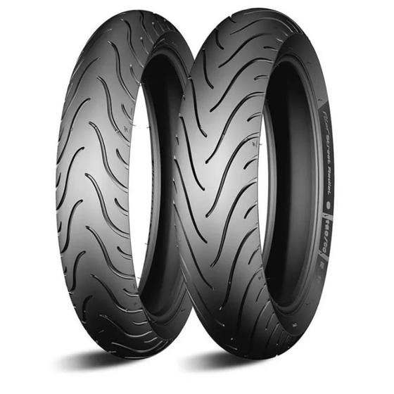 Imagem de Par Pneu Moto Michelin PILOT STREET RADIAL 110/70 R17 + 150/60 R17 Sem Câmara Ninja 400 Z400