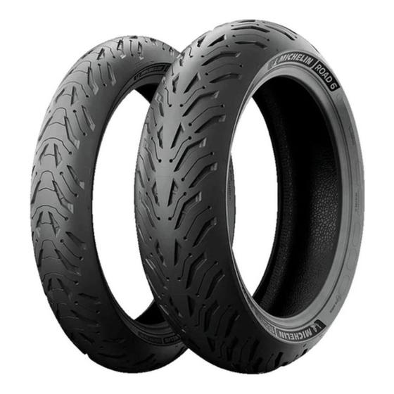 Imagem de Par Pneu Moto Michelin ROAD 6 120/70 ZR17 TL + 180/55 ZR17