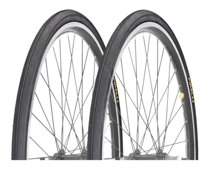 Imagem de Par Pneu Pirelli Jet Caju 27 X 1.1/4 Bike Monark Caloi 10