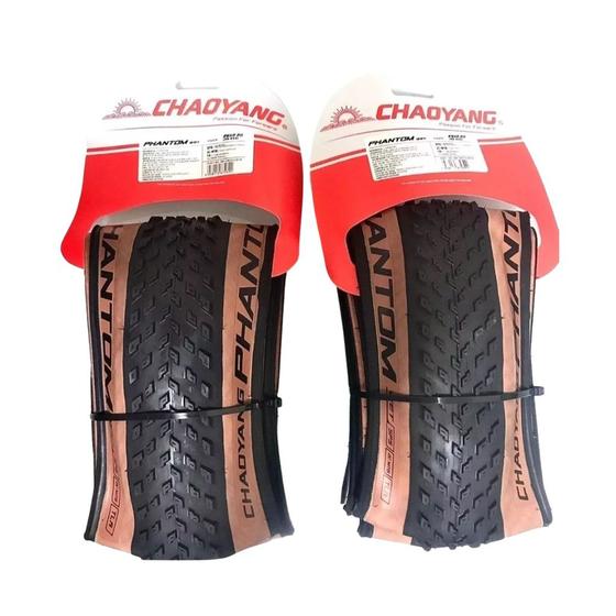 Imagem de Par Pneus Chaoyang Phantom Wet Bike Aro 29 X 2.20 Tubeless Mtb Creme