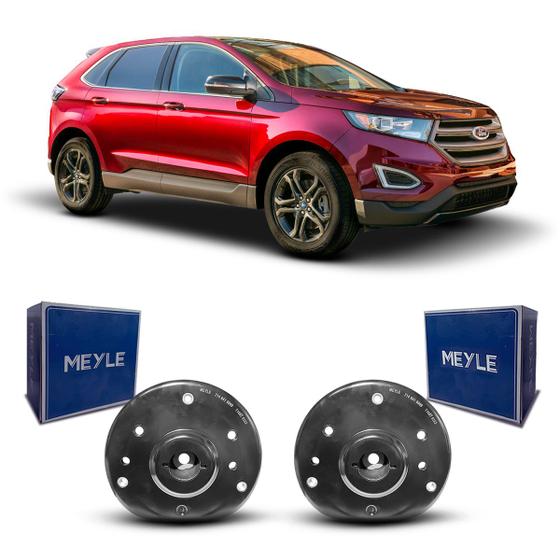 Imagem de Par Reparo Coxim Batedor Batente Suporte Suspensão Dianteira Amortecedor Dianteiro Ford Edge 2016 2017 2018 2019