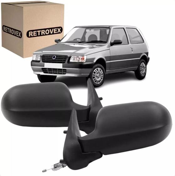 Imagem de Par Retrovisor C/controle Ld Esquerdo Direito Uno 2 Portas RX4444 RX4445