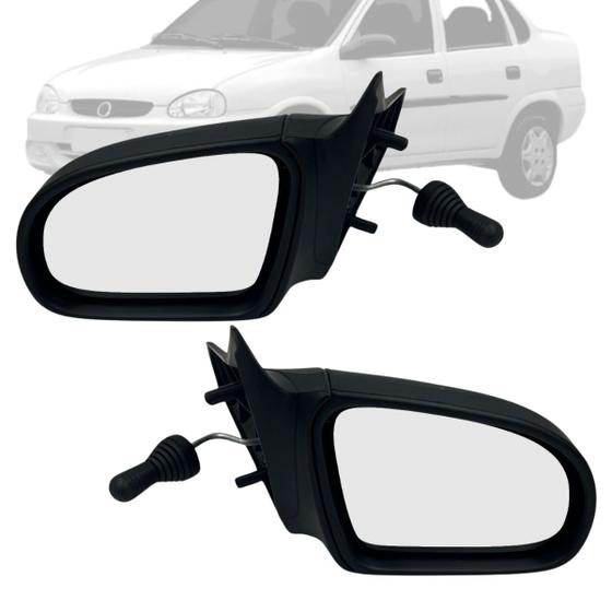 Imagem de Par Retrovisor Corsa 2p E 4p 1994 95 96 97 98 99 2010 Manual