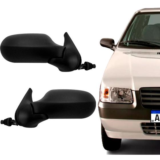 Imagem de Par Retrovisor Externo com Controle Uno Fire Flex 06 a 10 4p