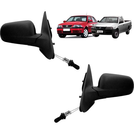 Par Retrovisor Externo Gol Parati Saveiro G3 G4 99/14 Com Controle Le ...