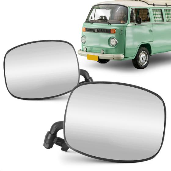 Imagem de Par Retrovisor Externo Kombi Clipper 1976 a 1996 Fixo