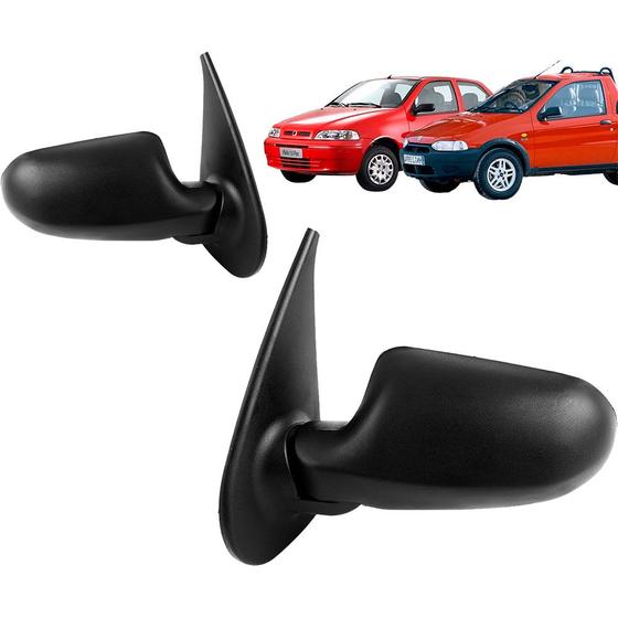 Imagem de Par Retrovisor Externo Palio Fire Strada 01/03 sem Controle Le + Ld 2p