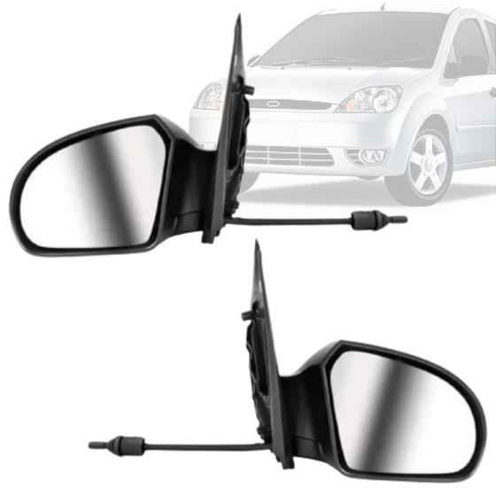 Imagem de Par Retrovisor Ford Fiesta 2002 03 04 A 2014 Com Controle