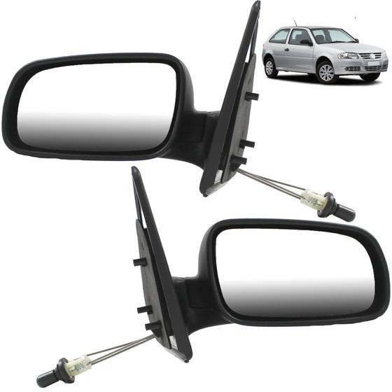 Imagem de PAR Retrovisor Gol 4 Portas 1999 2000 2001 02 03 04 05 06 07 08 Com Controle