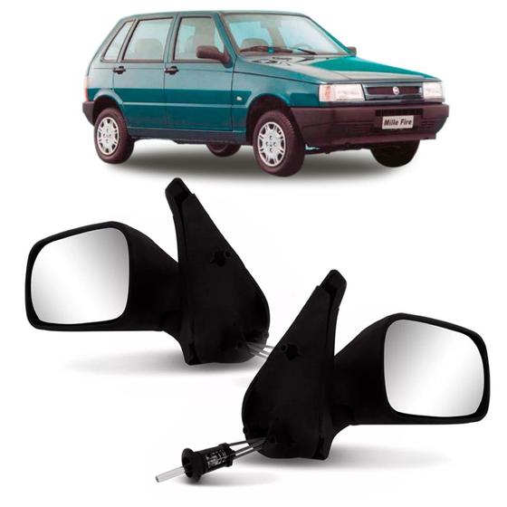 Imagem de Par retrovisor uno 01 a 04 manual 4 portas