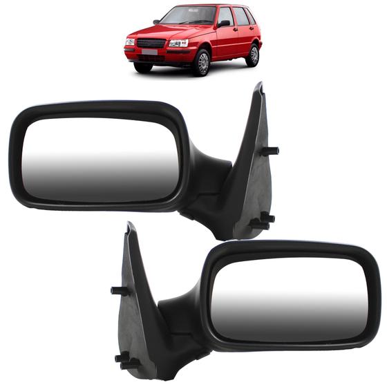 Imagem de PAR Retrovisor Uno 4 Portas 2001 2002 03 04 05 Sem Controle