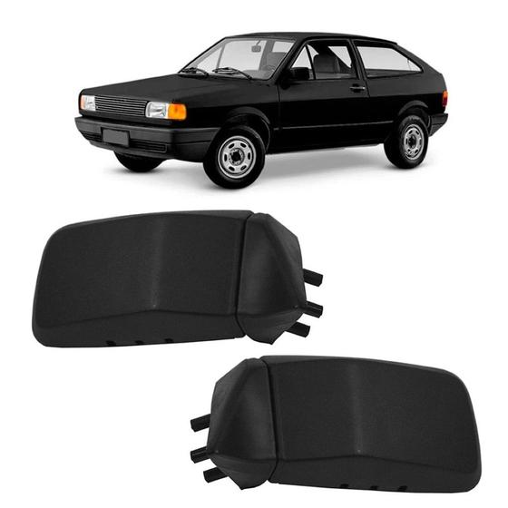 Imagem de Par Retrovisor Volkswagen Gol 1988 89 90 91 92 93 94 Preto