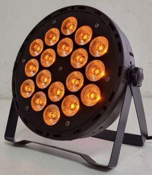 Imagem de Par  Slim 18 Leds 6W Rgbwa Pentaled Dmx