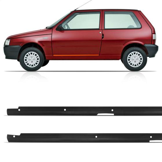 Imagem de Par Soleira Acabamento Fiat Uno 2 Portas 1986 Até 2010