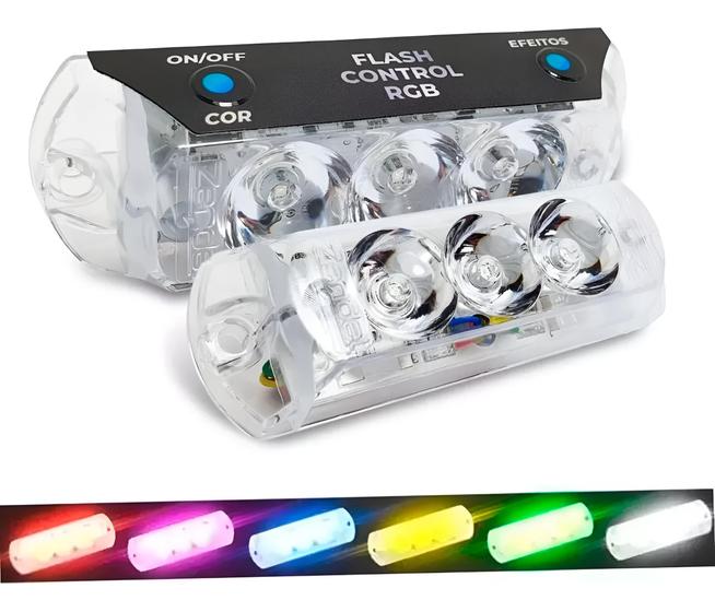 Imagem de Par Strobo Led 2 Faróis Rgb Ultra Forte Zendel Zd Sfc