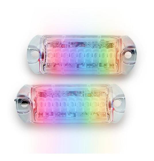 Par Strobo Som Automotivo Ajk Rgb Colorido 7 Cores Kit Leds Menor preço em Par Strobo Som Automotivo Ajk Rgb Colorido 7 Cores Kit Leds