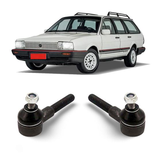 Imagem de Par Terminal De Direção Ponteira Articulação Pivo Volkswagen Santana Quantum 1985 1986 1987 1988 1989 1990 1991