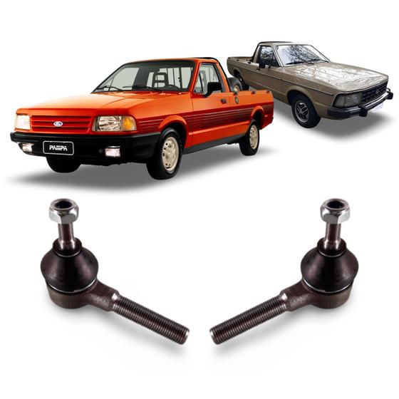 Imagem de Par Terminal De Direção Ponteira Pivô Dianteiro Ford Pampa 1982 1983 1984 1985 1986 1987 1988 1989 1990 1991 1992 93 94