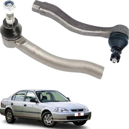 Imagem de Par Terminal Direção Honda Civic 1.6 1998 1999 2000 Peça Nova Auto Star Autafastar