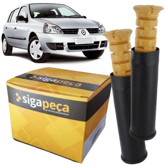 Imagem de Par Traseiro Kits Batente Coifa Clio Hatch Sedan 2000 a 2018