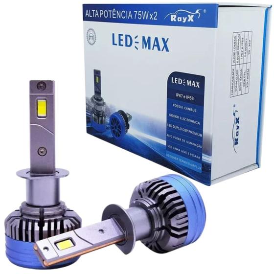 Imagem de Par Ultra Led Max H3 6000k 15000lm 150w 12v/24v