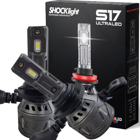 Imagem de Par Ultraled Shocklight S17 Lâmpada Hb4 Automotivo 6000k 10000 Lumens