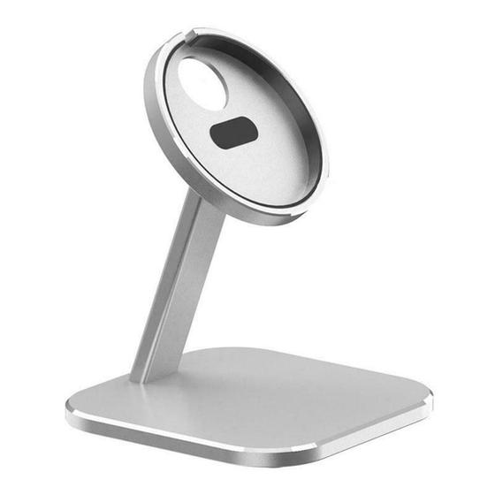 Imagem de Para Iphone 12 Magnetic Wireless Phone Adaptador de montagem de carregamento Suporte de mesa