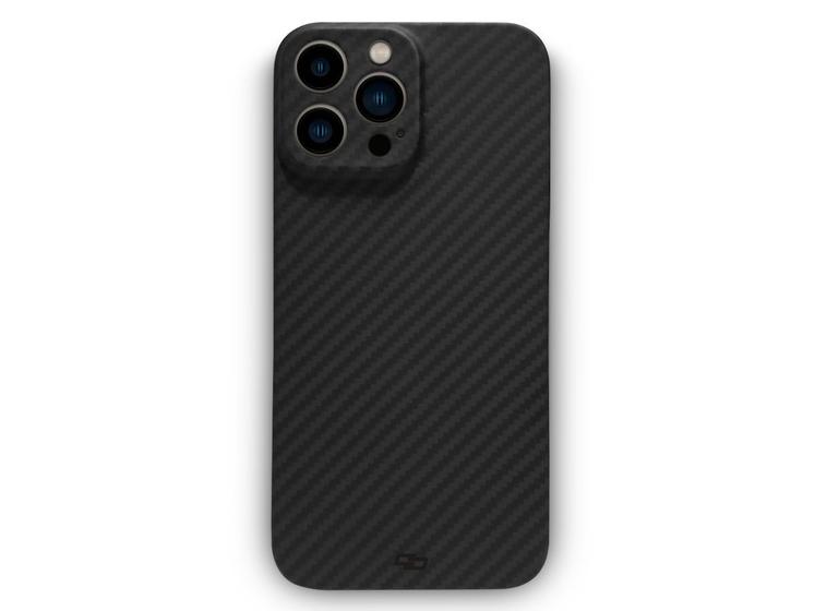 Imagem de Para iPhone 13 Pro Max case Premium fina e leve, elegante em fibra Carbono Kevlar de luxo proteção Camera AI