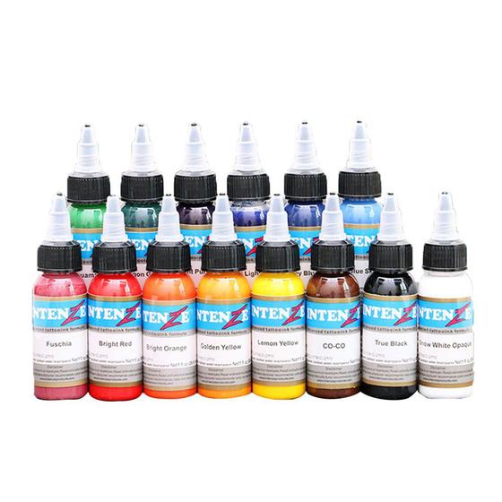 Imagem de Para Silver Dans 14 Color 30ml Color Tattoo Set Tattoo Flash 