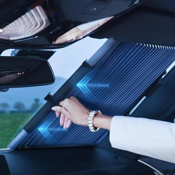 Pára-sol Retrátil Universal para Carro (46cm) - Proteção Solar para o Verão Menor preço em Pára-sol Retrátil Universal para Carro (46cm) - Proteção Solar para o Verão