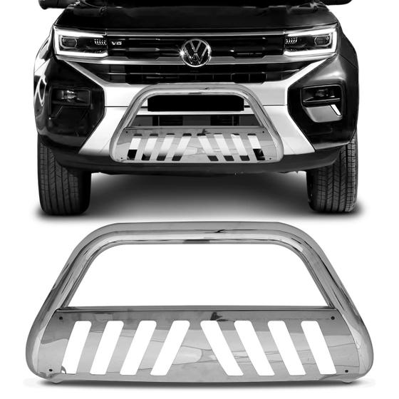 Parachoque de Impulsão Quebra Mato Amarok 2010 a 2023 Cromado Menor preço em Parachoque de Impulsão Quebra Mato Amarok 2010 a 2023 Cromado