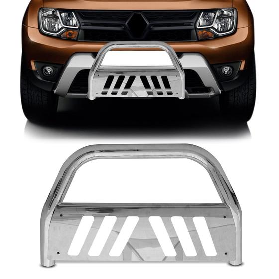 Parachoque de Impulsão Quebra Mato Renault Duster Oroch 2016 2017 2018 2019 2020 Cromado Menor preço em Parachoque de Impulsão Quebra Mato Renault Duster Oroch 2016 2017 2018 2019 2020 Cromado