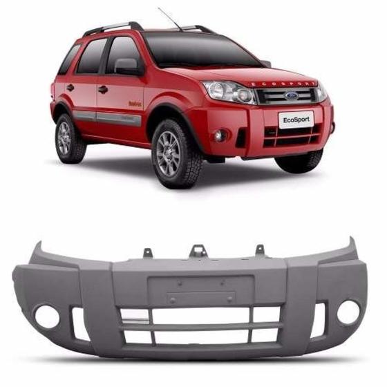 Parachoque Dianteiro Ecosport 2008 2009 2010 2011 Com Furo para Milha ...