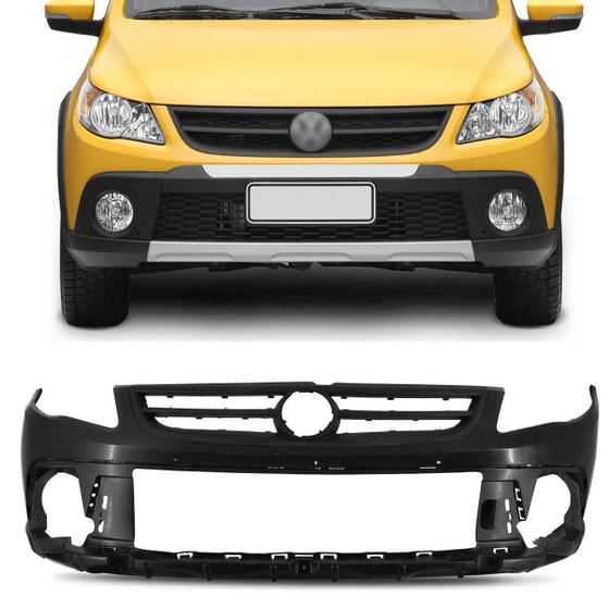Parachoque Dianteiro Saveiro Cross Gol Rallye G5 2009 a 2013 Preto ...