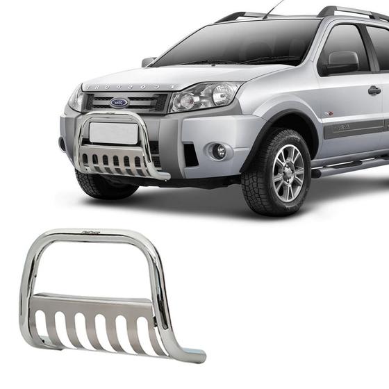 Imagem de Parachoque Quebra Mato Ecosport 2003 2004 Cromado com chapa