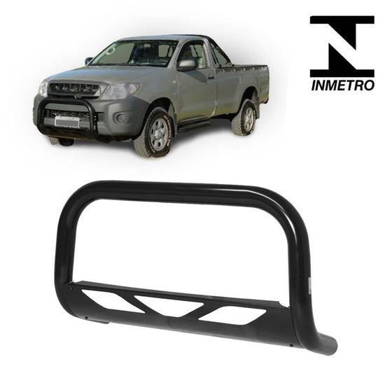 Imagem de Parachoque Quebra Mato Hilux 2013 2014 2015 C Chapa Preto